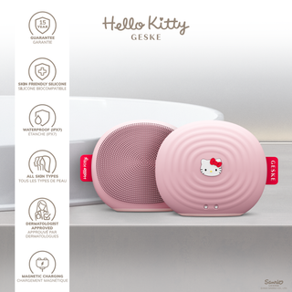 SmartAppGuided™ Sonic Facial Brush | 4 in 1 (Hello Kitty Pink)