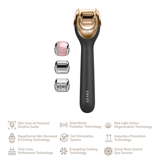 SmartAppGuided™ MicroNeedle Face Roller | 9 in 1 (Gray)