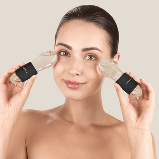 SmartAppGuided™ Cool & Warm Duo Eye Massager | 7 in 1 (Gray)
